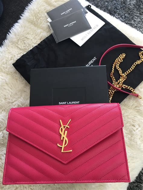 pink ysl wallet on chain|farfetch ysl wallet.